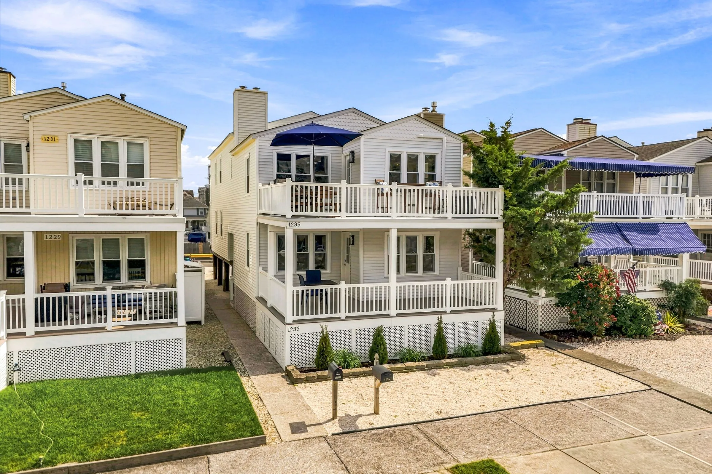 Front of the two-unit duplex; Haven on 12th is the top floor