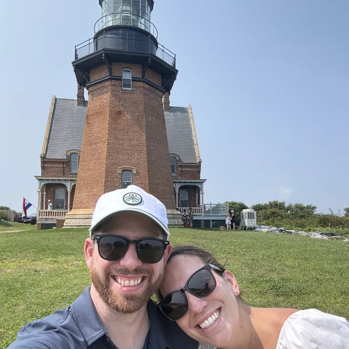 Jenn and Colin Baker at the lighthouse